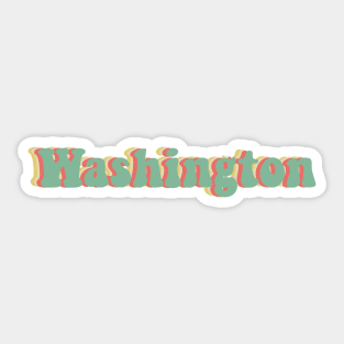 Washington 70's Sticker